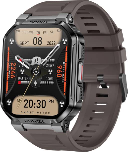 Microflash MK67 1.83'' HD Display With Bluetooth Calling, 100 Plus Sports Modes Smartwatch