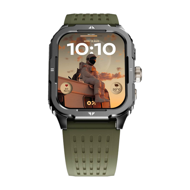 GOBOULT Tuff Rivet 1.9'' HD Display, Working Crown , Quick Access Torch Smartwatch