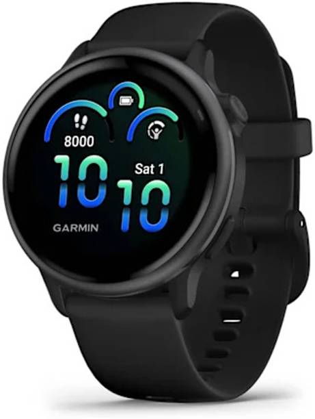 GARMIN Vivoactive 6 Black With Black Silicon Band(A04951) Smartwatch