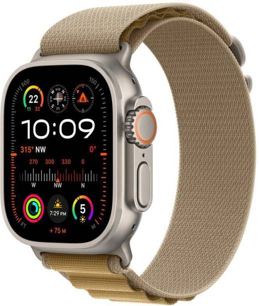 Apple Watch Ultra 2 GPS + Cellular 49mm Natural Titanium with Tan Alpine Loop - L