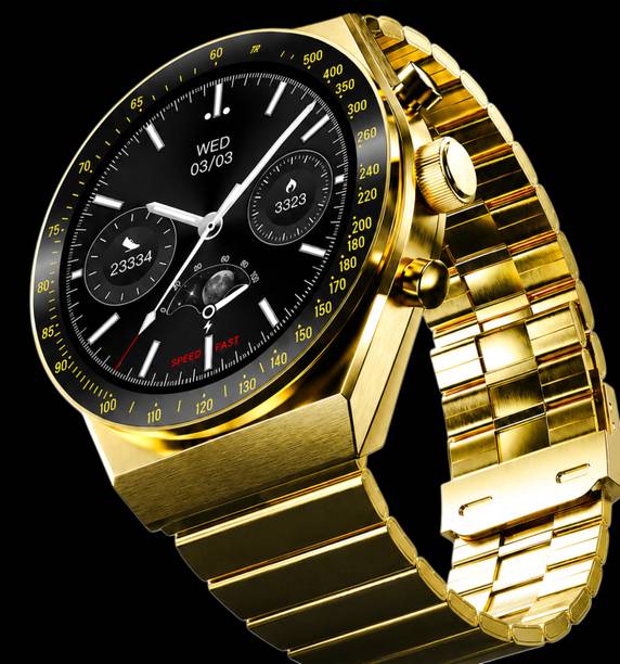OLDY GOLDY COMPUTERS Elegant AMOLED Bluetooth Calling Smartwatch IP68 Health Tracking Smartwatch