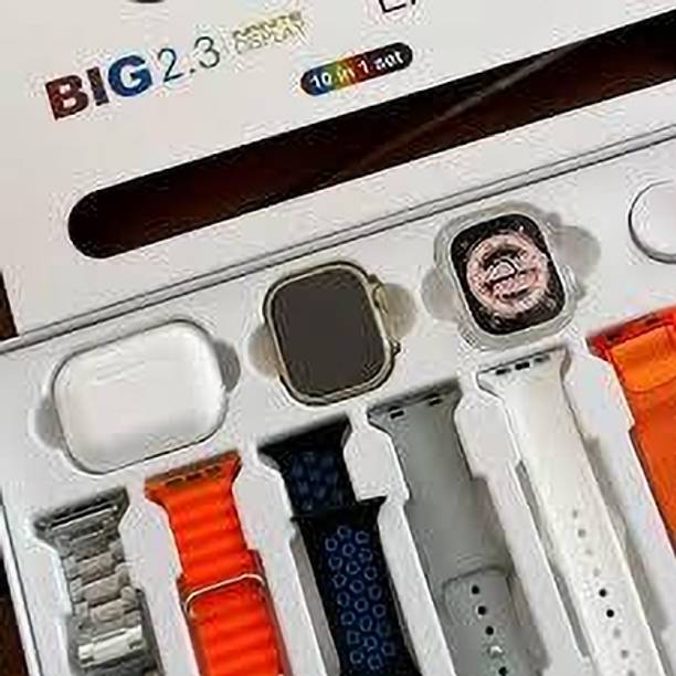 MBS 7 strap ultra series Watch and earbuds combo Smartwatch