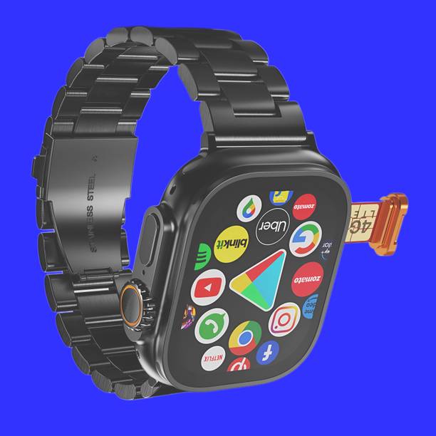 SAIRAM COMPUTER Android 4G Smart Watch Support Facebook/GPS/WhatsApp/YouTube/Bluetooth/Wi-Fi Smartwatch