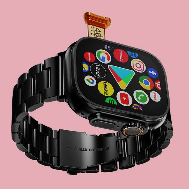 SAIRAM COMPUTER 4G LTE Android Smart Watch Support Facebook/Wi-Fi/GPS/WhatsApp/YouTube/Bluetooth Smartwatch