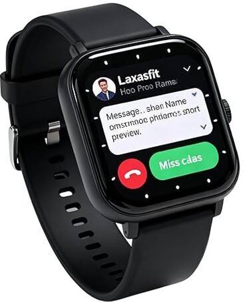 WristHive H6 Fitness Smart Watch with Long Battery Life & Sports Mode (Black) Smartwatch