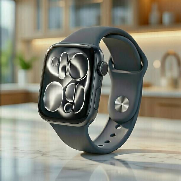 WEKTU Watch Series 11 46 mm Jet Black Aluminium Case with Black Sport Band(apple)/042 Smartwatch