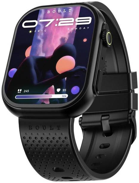 Boult Drift Max 2.01''HD Screen,BT Calling, Working Crown, Complete Health Track, IP68 Smartwatch