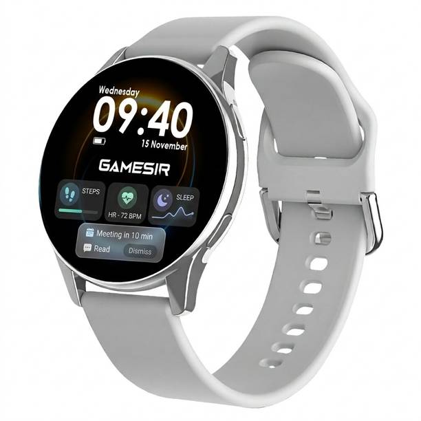 GameSir Active 2 Round Stay Connected with YouTube, Facebook, and Insta Notifications Smartwatch