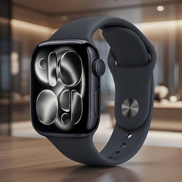 WEKTU Watch Series 11 46 mm Jet Black Aluminium Case with Black Sport Band(apple)/021 Smartwatch