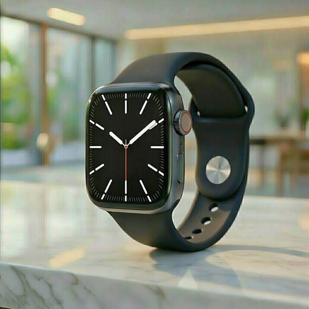 WEKTU Watch Series 11 46 mm Jet Black Aluminium Case with Black Sport Band(apple)/008 Smartwatch