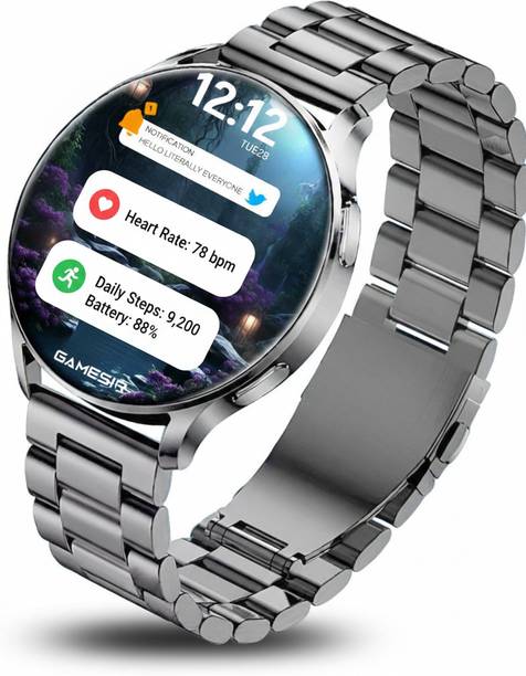 GameSir Active 2 metal Round Stay Connected with App Notifications Smartwatch