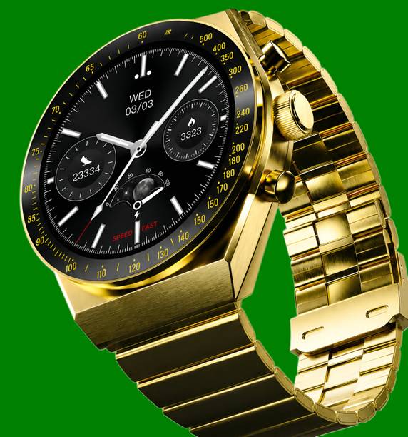 OLDY GOLDY COMPUTERS Elegant AMOLED Bluetooth Calling Smartwatch IP68 Health Tracking Smartwatch
