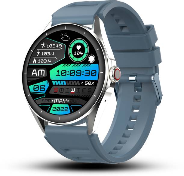 Pebble Cosmos Valor 1.43"Amoled Display, BT Calling, Multi Sports Modes, Rotating Crown Smartwatch