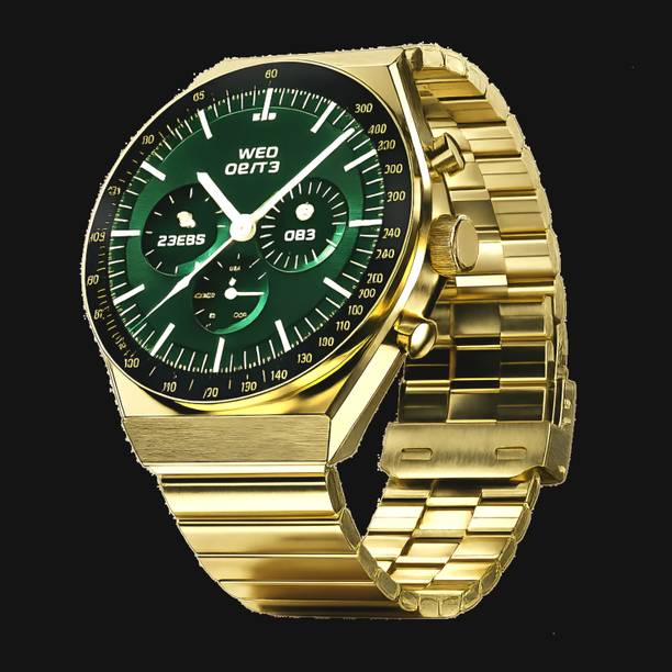OLDY GOLDY COMPUTERS 36.3mm AMOLED Elite Stainless Steel BT Calling Smartwatch Smartwatch