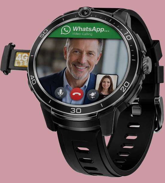 MEEVEEL COMPUTERS Android 5G Smartwatch Fitness Track Bluetooth/WhatsApp/Wi-Fi [UZC-ST] Smartwatch