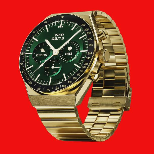 OLDY GOLDY COMPUTERS Elegant Stainless Steel BT Calling Smartwatch 36.3mm AMOLED Display Smartwatch