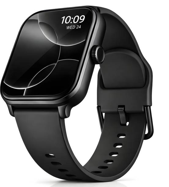 TECHIO Bluetooth Calling |Amoled Display 4.97 & Rotating Crown, 150+ Sports Smartwatch