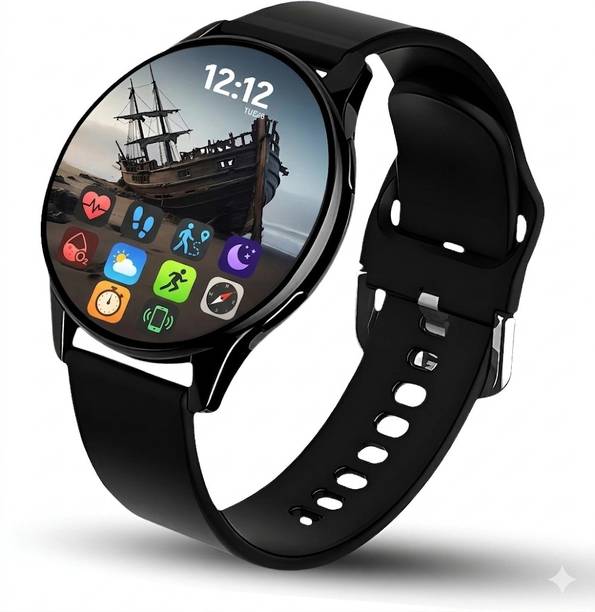 GameSir Active 2 Round Stay Connected with YouTube, Facebook, and Insta Notifications Smartwatch