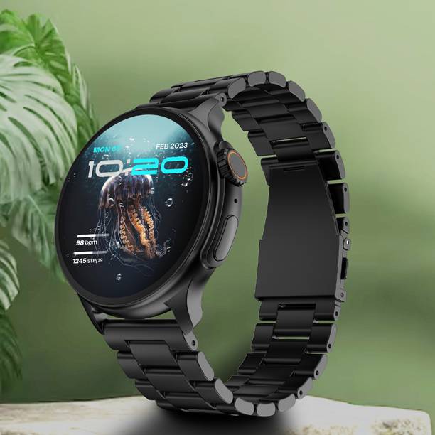 Boult CrownR Pro 1.43''HD AMOLED, BT Calling, Zinc Alloy Frame, IP67, SpO2 Tracking Smartwatch