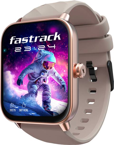 Fastrack X-1.83'|Blazing Fast UI|Single Sync BT Calling|Calculator|In-built games Smartwatch