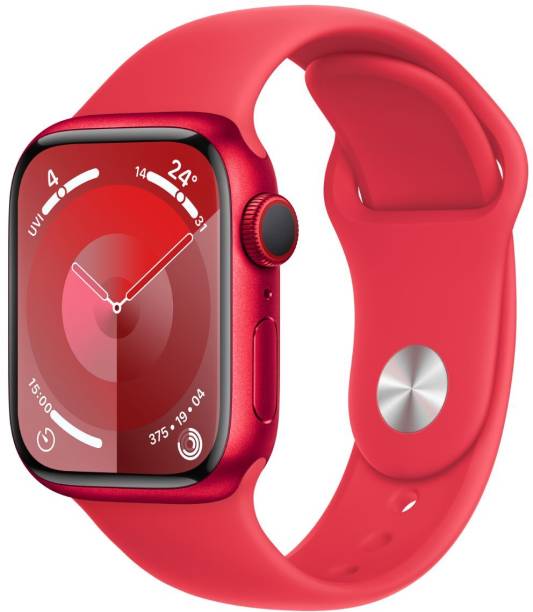 Apple Watch Series 9 GPS + Cellular 41mm RED Case & RED Sport Band - M/L