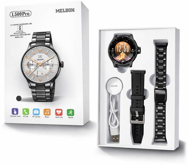 Melbon Active-Lite Black Smart Watch – Fitness Tracker, Heart Rate Monitor, Smartwatch