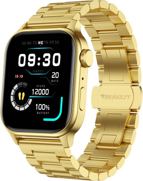 Fire-Boltt Rise Luxe Stainless Steel Luxury, 1.85" Display, Games, 120+ Sports Smartwatch
