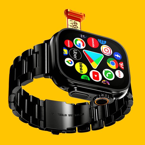 SAIRAM COMPUTER Android 4G LTE Smart Watch Support Wi-Fi/Bluetooth/Facebook/GPS/WhatsApp/YouTube Smartwatch