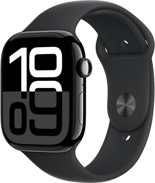 Apple Watch Series 10 GPS + Cellular 46mm Jet Black Aluminium with Black Sport Band