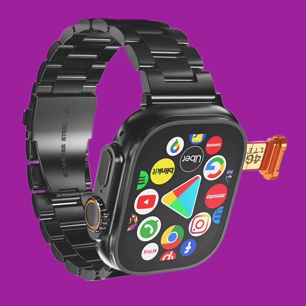 SAIRAM COMPUTER Android 4G LTE Smart Watch Support YouTube/WhatsApp/GPS/Facebook/Wi-Fi/Bluetooth Smartwatch