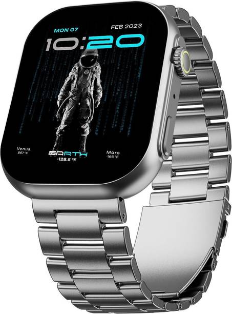 Boult Drft Max 2.01''HD Screen,BT Calling, Working Crown, Complete Health Track, IP68 Smartwatch