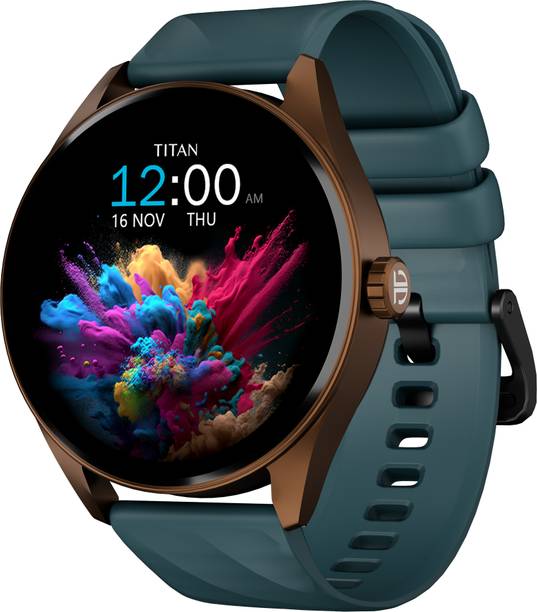 TITAN Crest-1.43''|Premium Design|AMOLED|AOD|Working Crown|BT Calling|Fast Charge|IP68 Smartwatch