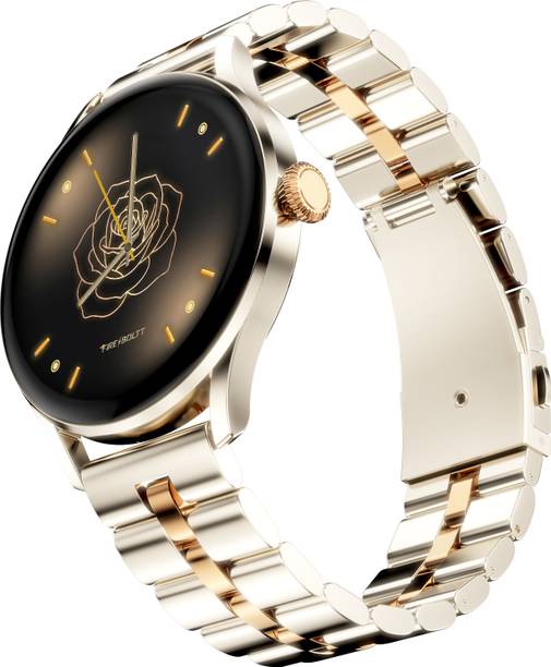 Fire-Boltt Glitz 1.19 AMOLED Display, Rotating Crown, 1000 Nits, BT Call, Metal Body Women Smartwatch