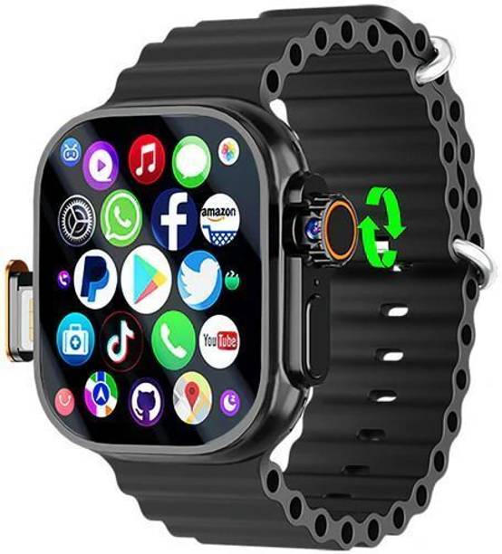 SEHUB WS Ultra S9 Black 4G/5G Android Watch 180° Camera AMOLED GPS WiFi 8GB+128GB Smartwatch