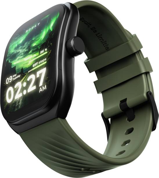 Boult Trail 2.01" 3D Curved HD Display, Working Crown, 190+ Watch Faces, Health Track Smartwatch