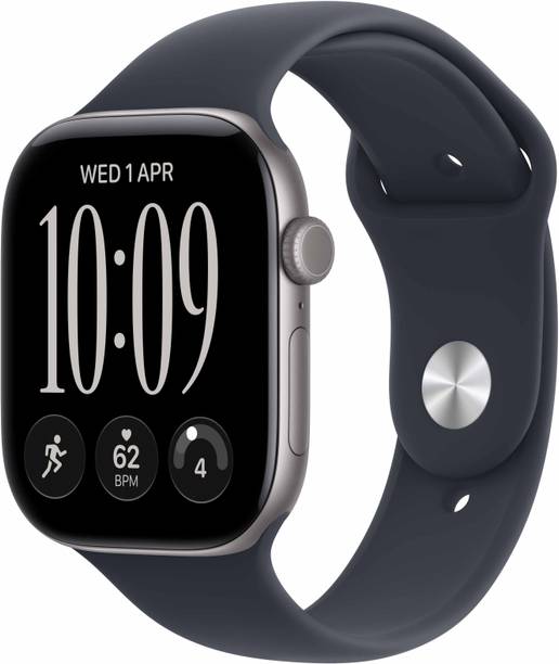 Apple Watch Series 12 GPS+Cellular 46mm Aluminium Case with Navy Blue Sport Band - M/L