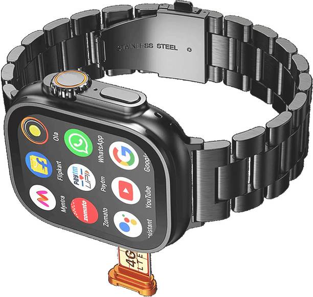 Safal Kisan 4G LTE Android Smart Watch Support Facebook/Wi-Fi/GPS/WhatsApp/YouTube/Bluetooth Smartwatch