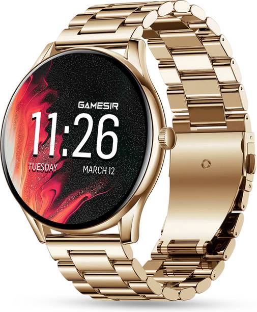 GameSir Stylish Round Dial Smartwatch for Men & Women Bluetooth Calling Fitness Tracker Smartwatch