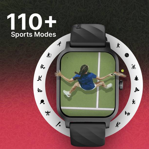 Fastrack Revoltt FS1|1.83 Display|BT Calling|Fastcharge|110+ Sports Mode|200+ WatchFaces Smartwatch  (Blue Strap, Free Size)