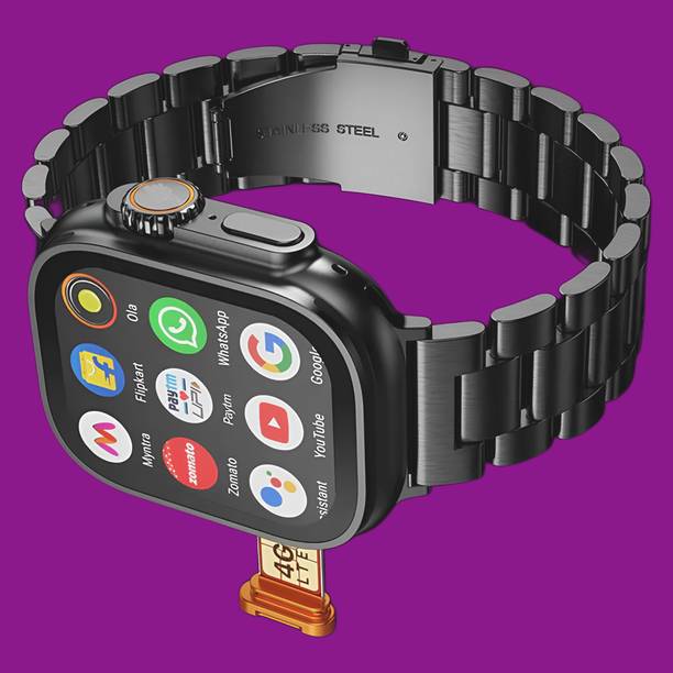 Hayyo Android 4G LTE Smart Watch Support Bluetooth/YouTube/Wi-Fi/Facebook/GPS/WhatsApp Smartwatch