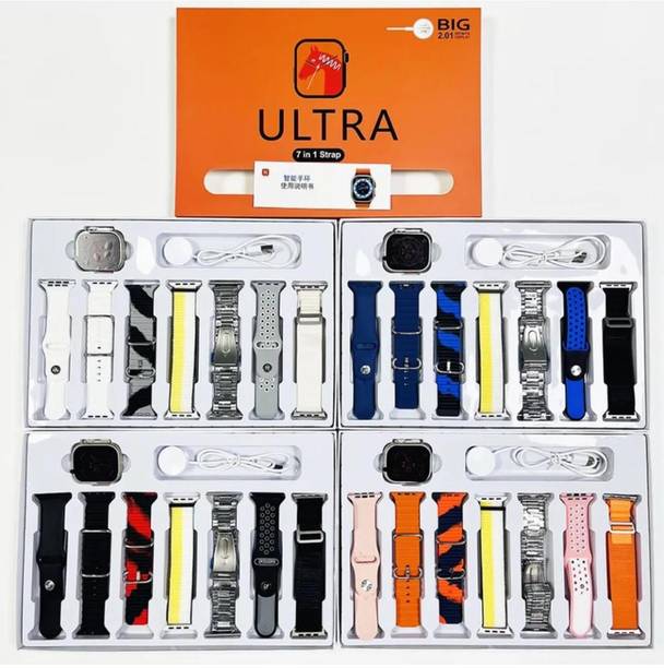 Yash Enterprises I20 Ultra 8 Watch Bluetooth Call Fitness Bracelet Magnetic Charging Smartwatch