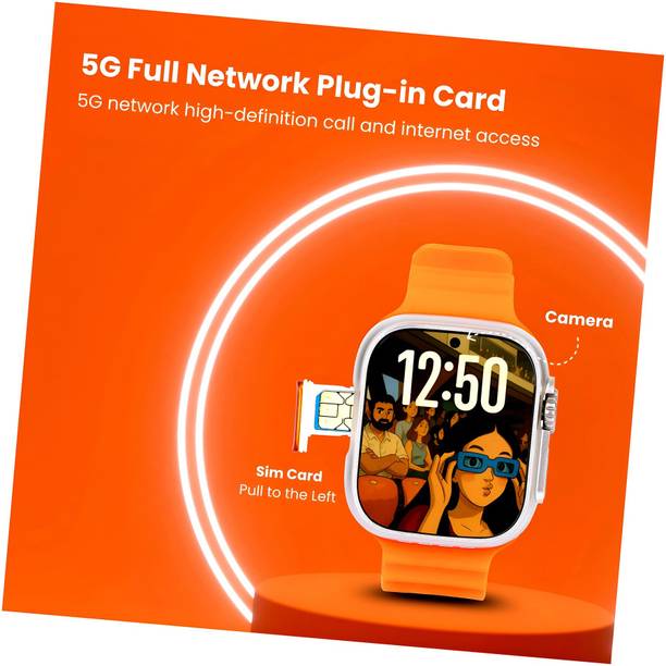 SOFTLINE UPI/5G SIM/Fitness/Wi-Fi/Dual Camera/Android OS/Play Store - Unlimited Apps/GPS Smartwatch