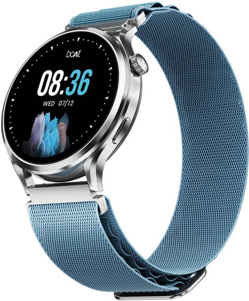 boAt Lunar Discovery Pro, 1.39"Display, Premium Metal Build, Round Dial, BT Calling Smartwatch