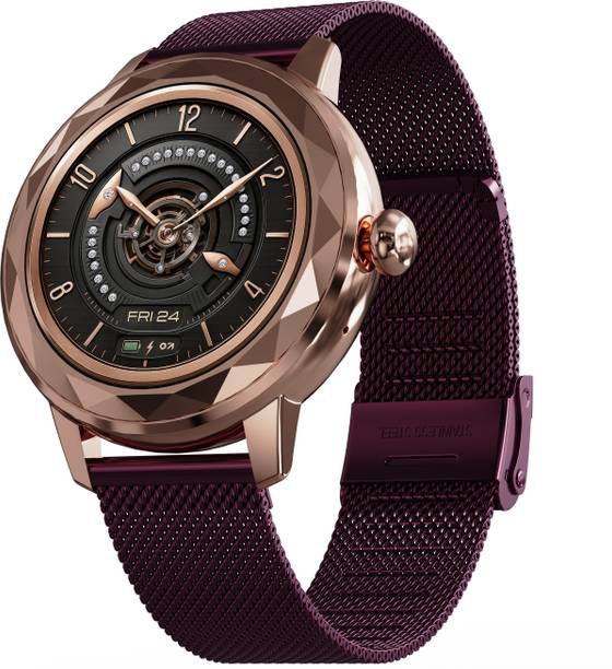GOBOULT Alora 1.19" AMOLED,Diamond-cut dial, 800 Nits Brightness, Working Crown Smartwatch