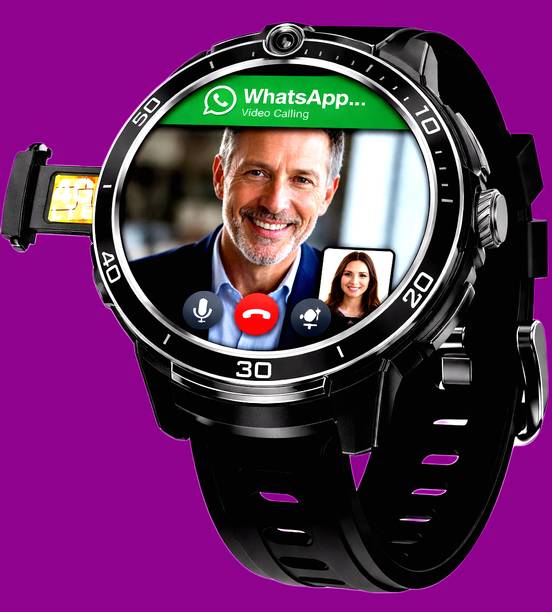 RATNARAJ COMPUTER SYSTEMS 5G Android Smart Watch Touch Screen Bluetooth/Facebook/GPS [6BO-ST] Smartwatch