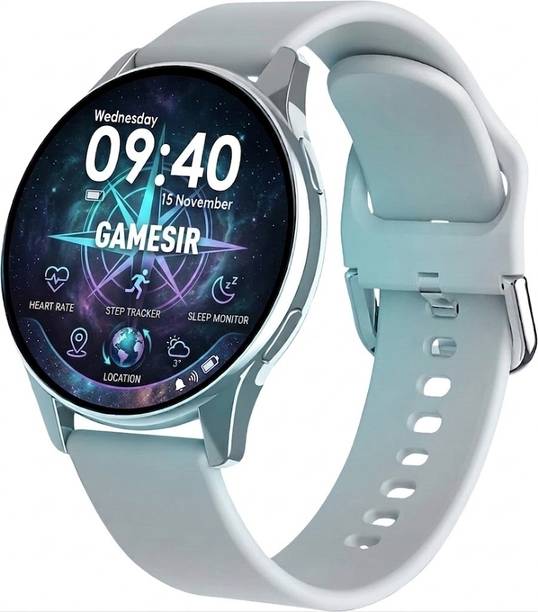 GameSir Active 2 Round Stay Connected with YouTube, Facebook, and Insta Notifications Smartwatch