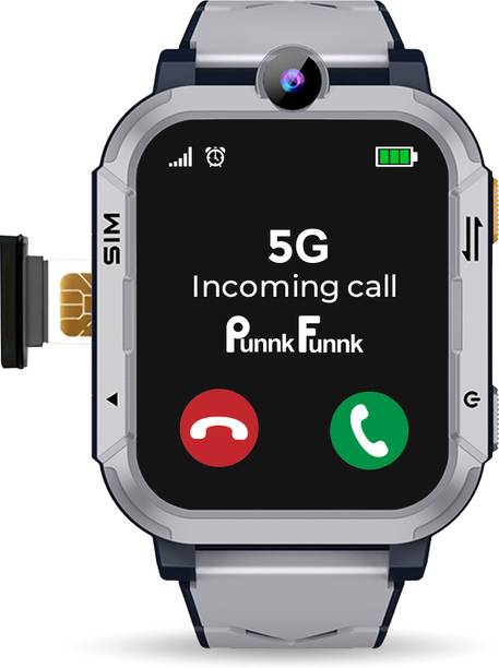 PunnkFunnk Safeguard4G/ 5G Smart Watch for Kids - Video Call, GPS, and Family Alerts Smartwatch