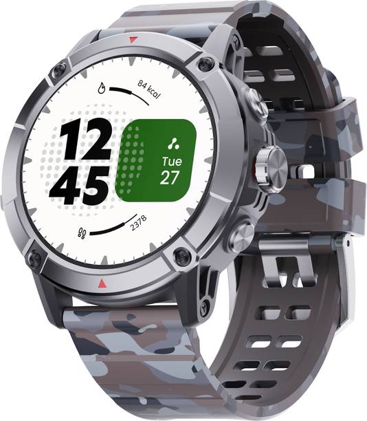 Ambrane Pro 1.52'' display 360*360 High Resolution, 600 Nits Bright and BT Calling Smartwatch