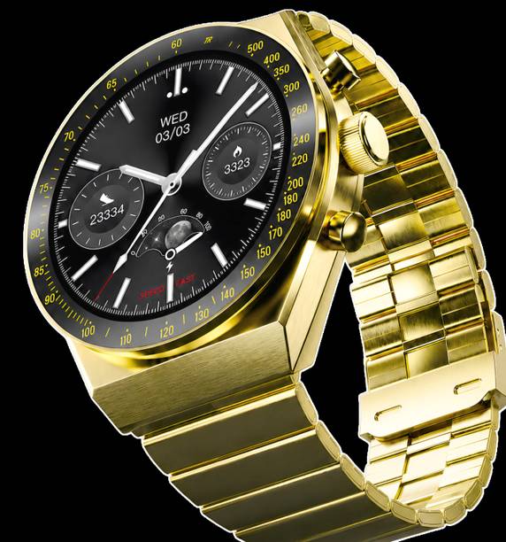 OLDY GOLDY COMPUTERS Luxury AMOLED Bluetooth Calling Smartwatch IP68 Health Tracking Smartwatch