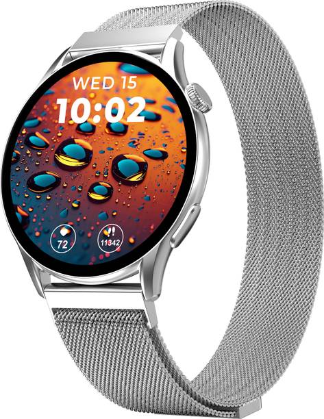 beatXP Evoke 1.43'' Super Retina AMOLED Display, BT Calling, Premium Metal Body & IP68 Smartwatch
